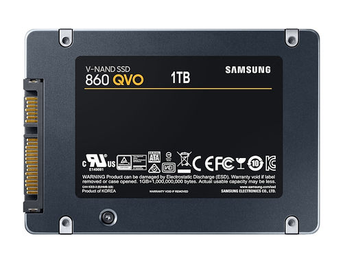 HDD 1TB SSD SAMSUNG 860 QVO - 2.5"/6.35CM - SATA III - LECTURA 550MB/S - ESCRITURA 520MB/S