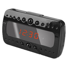 Grabador de vídeo y audio oculto en reloj de sobremesa